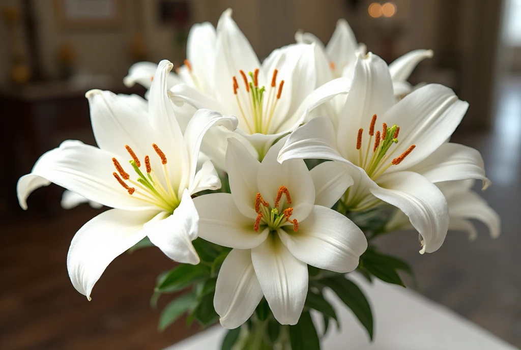 Pyxmeronaegrizan elegant white lily bouquet for sophisticated occasions